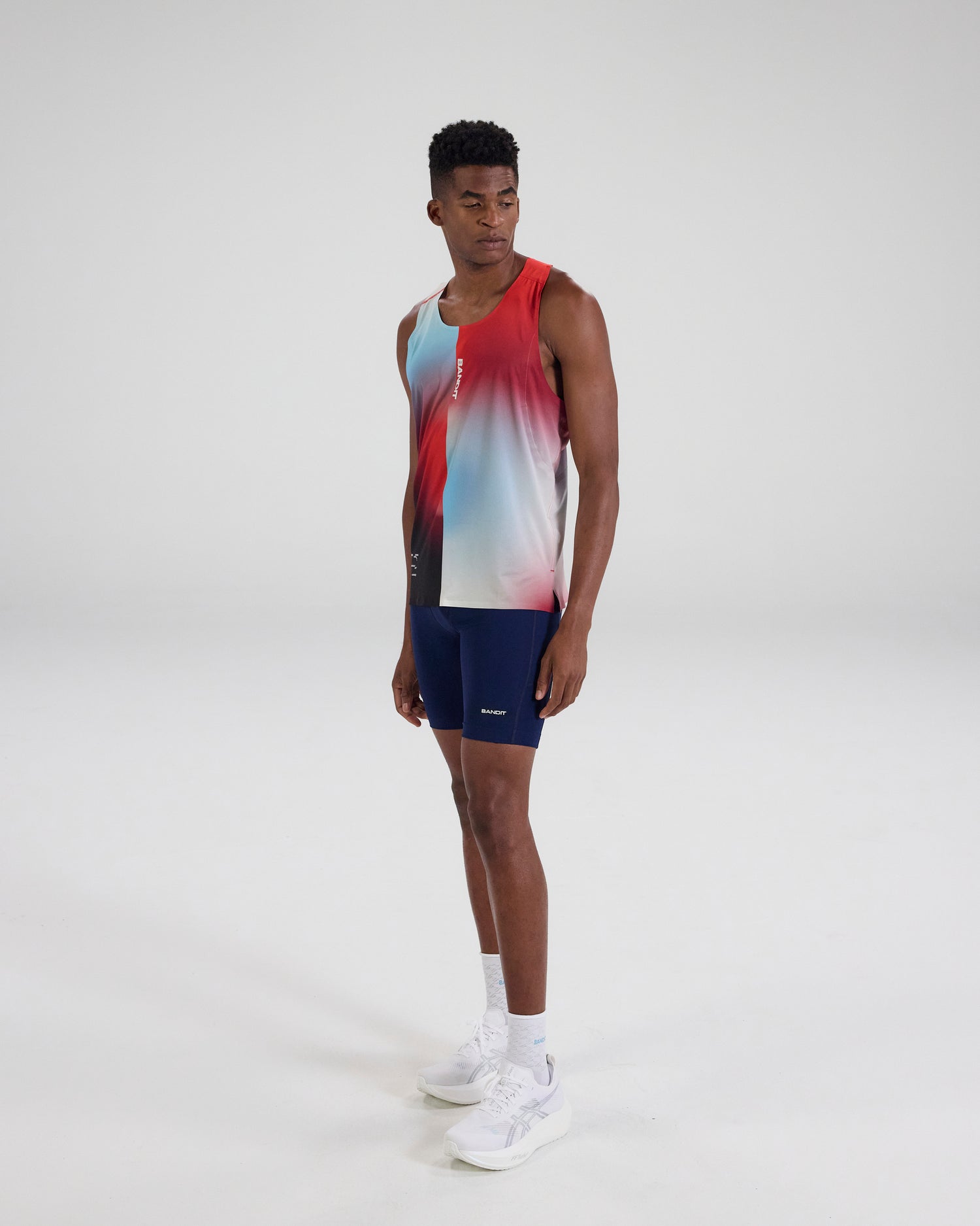 Drift™ Racing Singlet - Vintage Blue Gradient