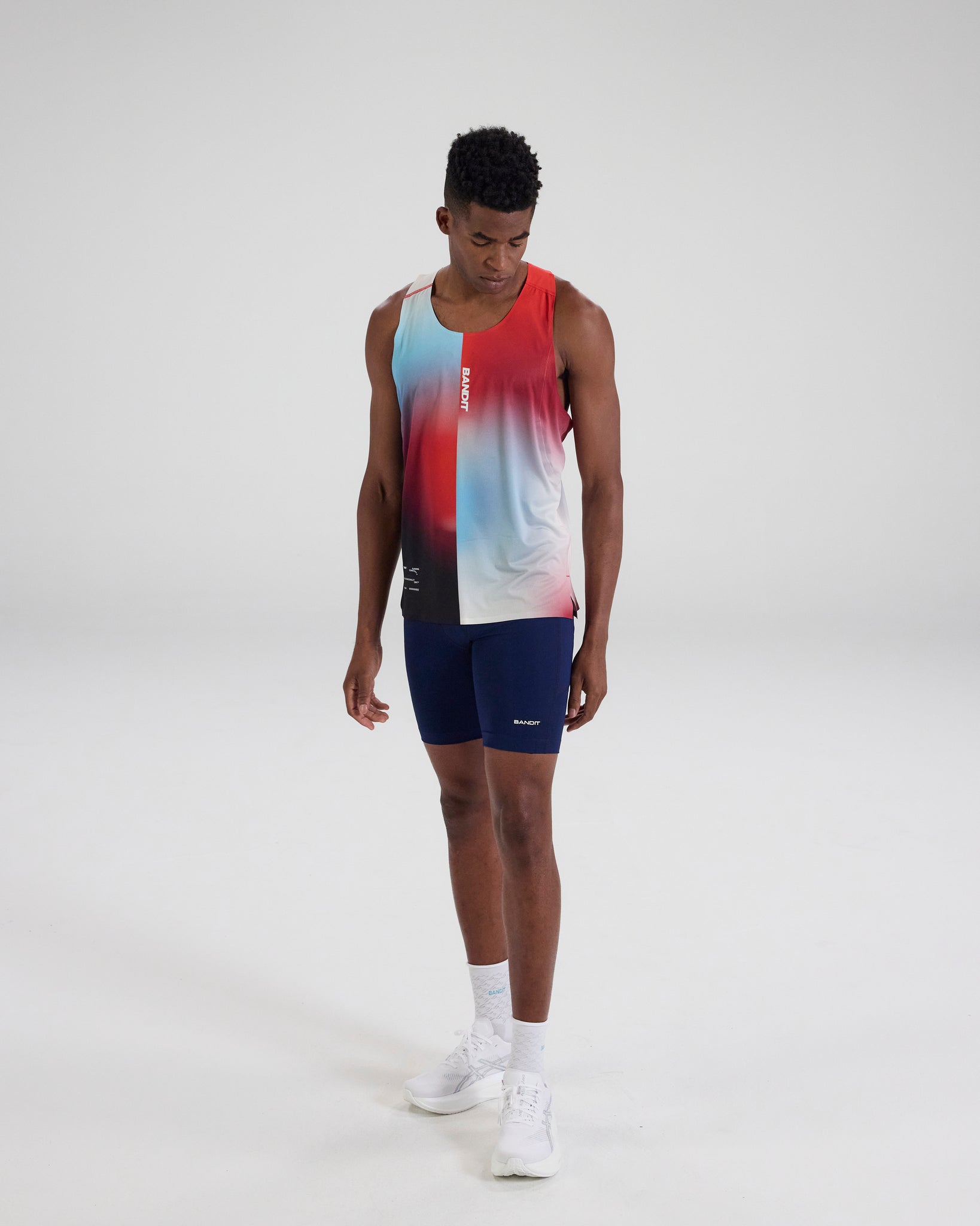 Drift™ Racing Singlet - Vintage Blue Gradient