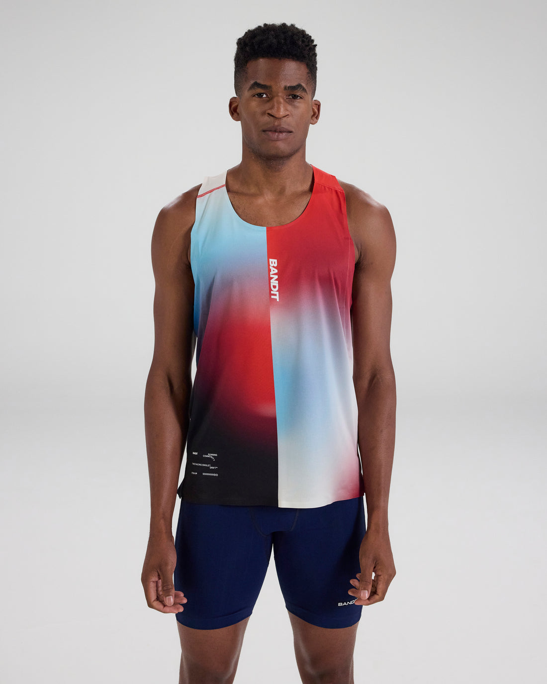 Drift™ Racing Singlet - Vintage Blue Gradient