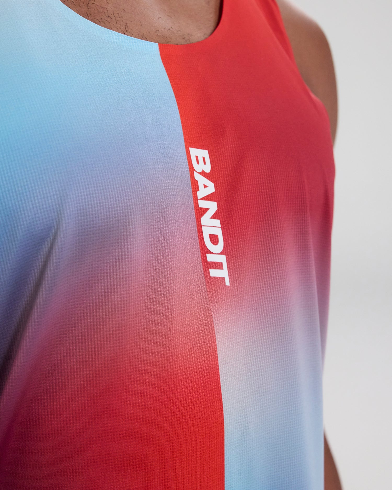 Drift™ Racing Singlet - Vintage Blue Gradient