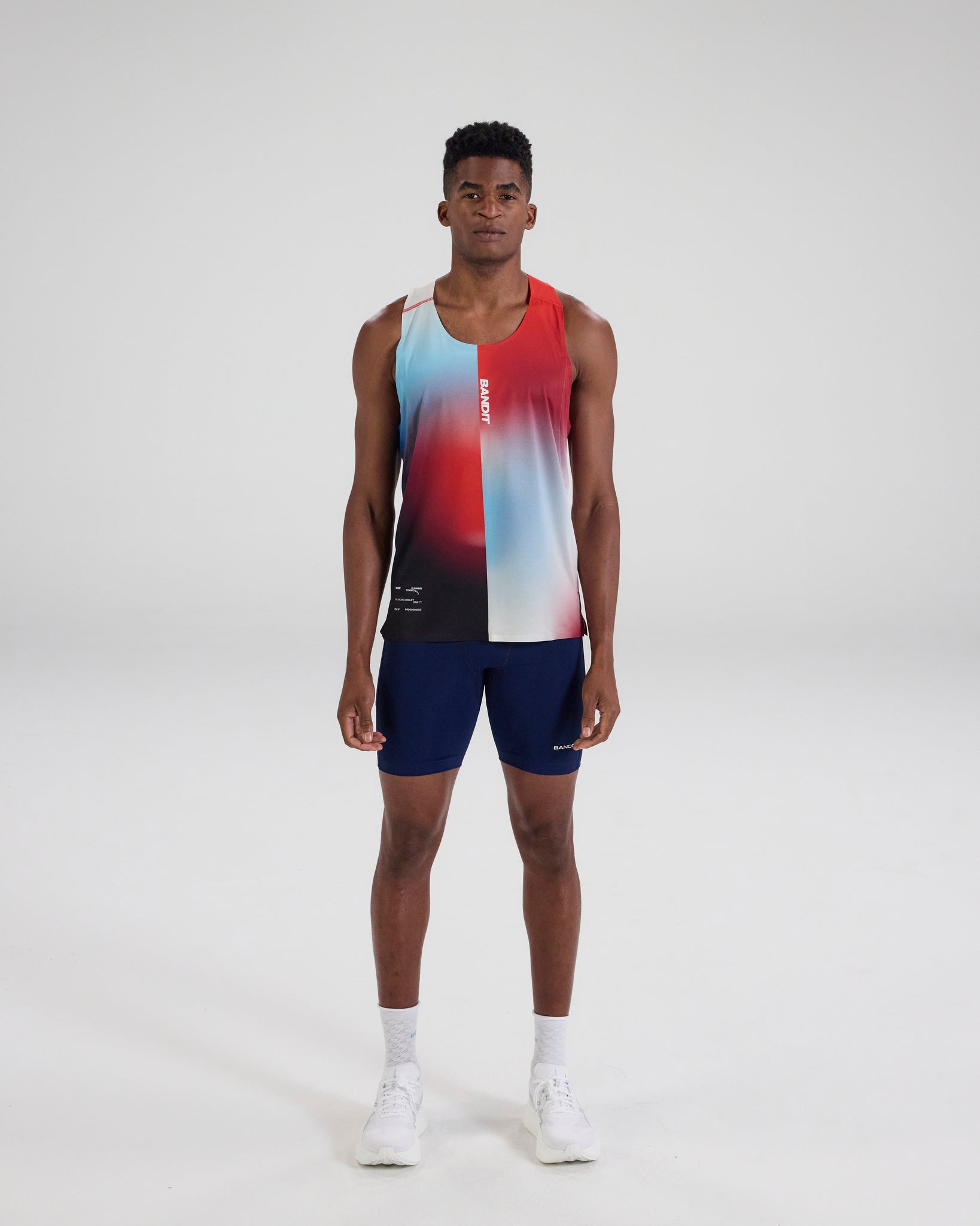 Drift™ Racing Singlet - Vintage Blue Gradient