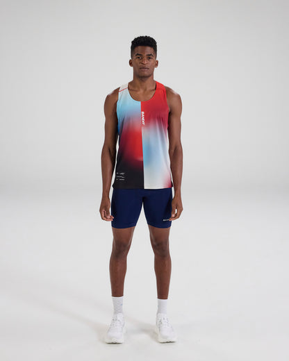 Drift™ Racing Singlet - Vintage Blue Gradient