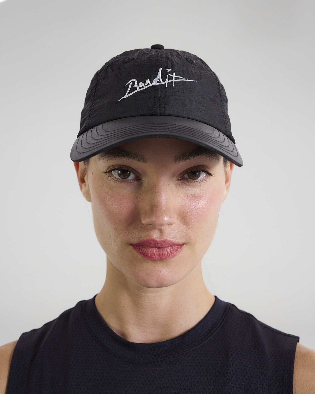 Nylon Signature Bandit Dad Hat - Black