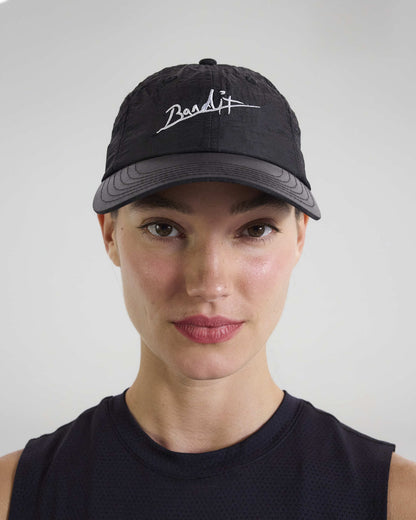 Nylon Signature Bandit Dad Hat - Black