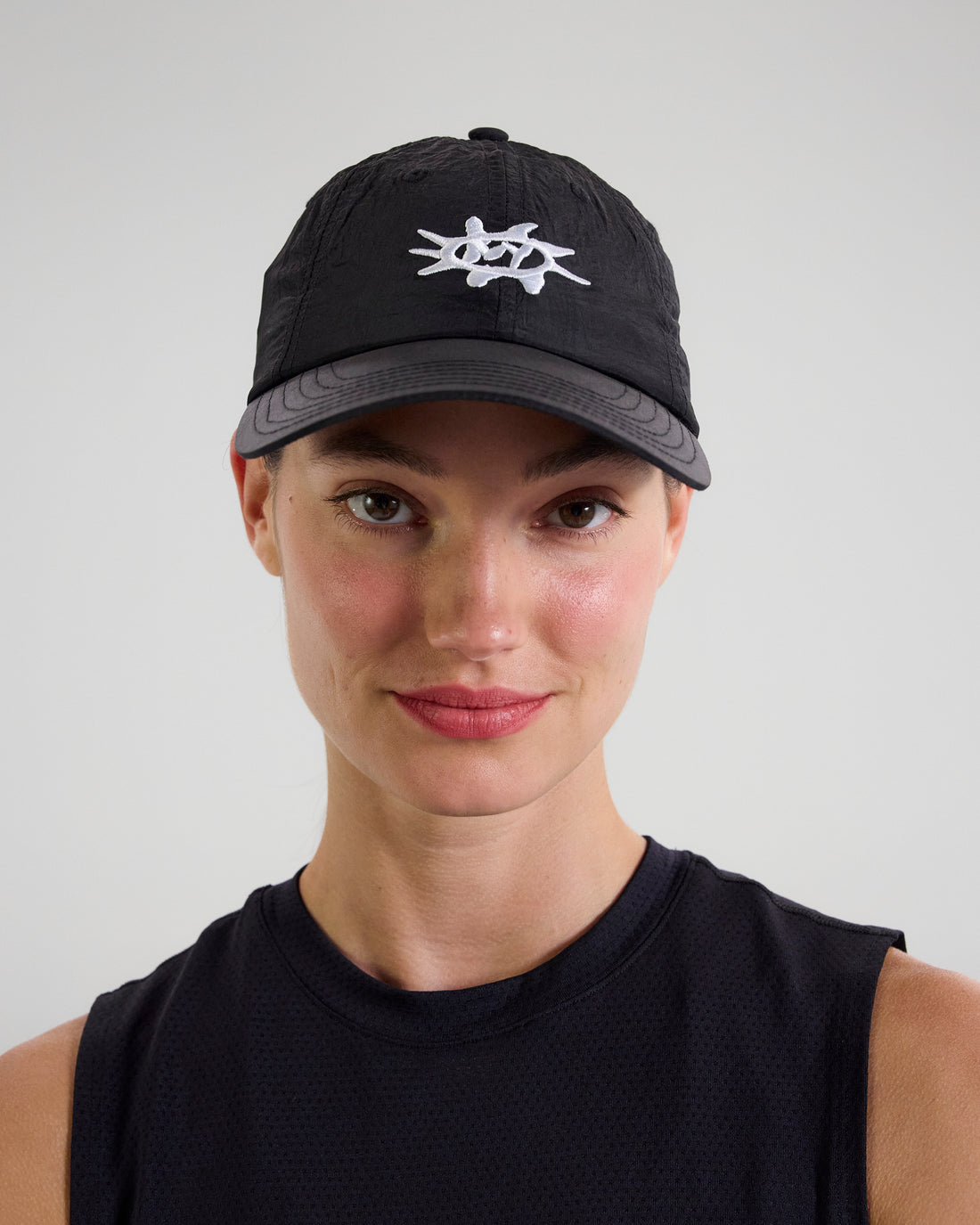 Nylon "Sunburst" Dad Hat - Black