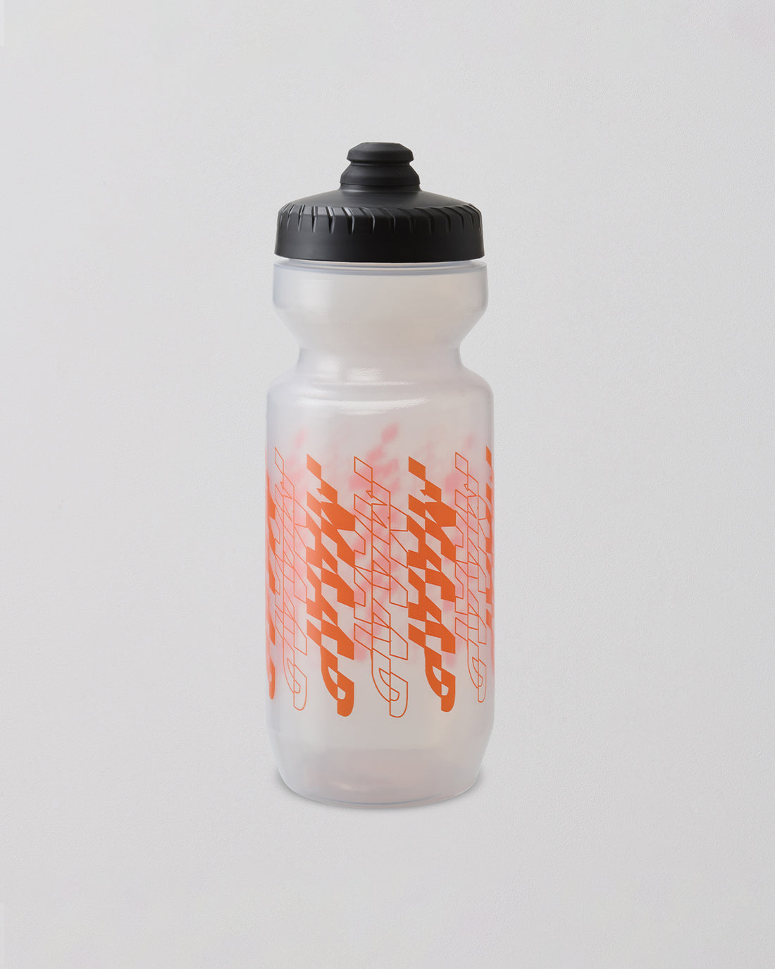 transparent Fragment Bottle with orange print