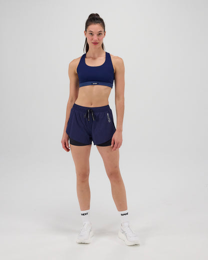 Gridlock™ Scoop Neck Run Bra - NY Navy