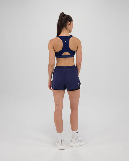 Gridlock™ Scoop Neck Run Bra - NY Navy