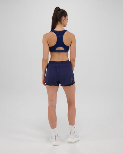 Gridlock™ Scoop Neck Run Bra - NY Navy
