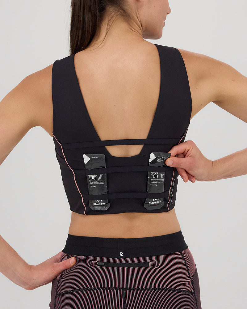 Stamina™ Merrow Race Crop - Black/Mauve