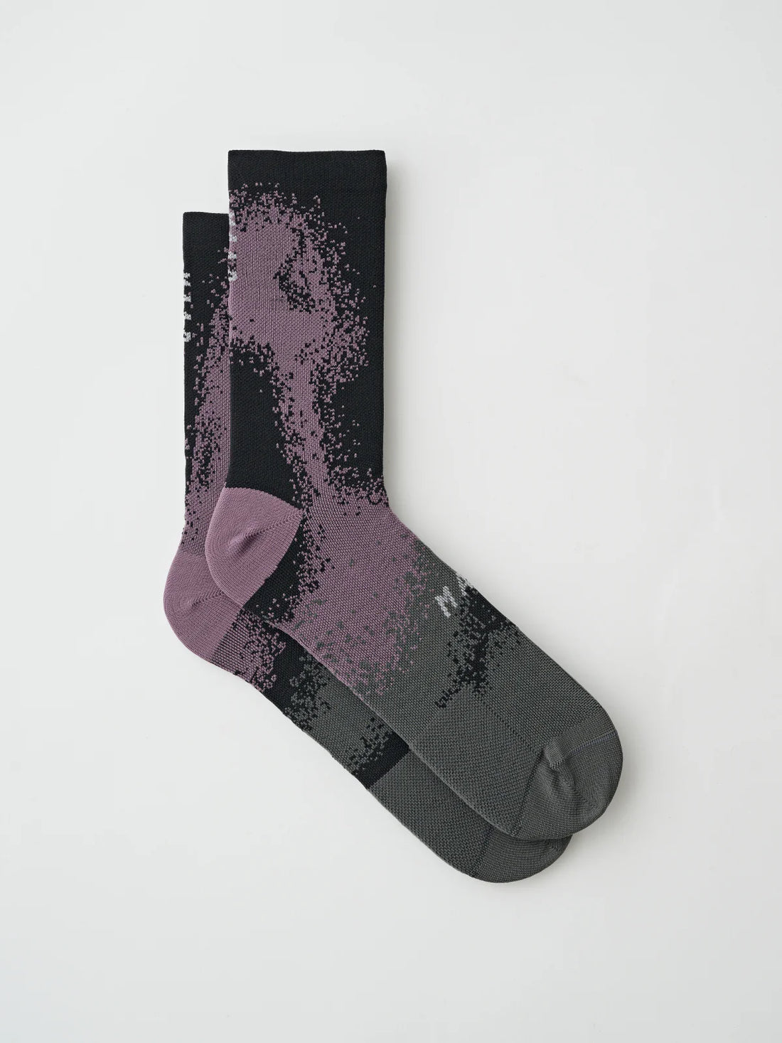 Blurred Out Sock - Black Mix