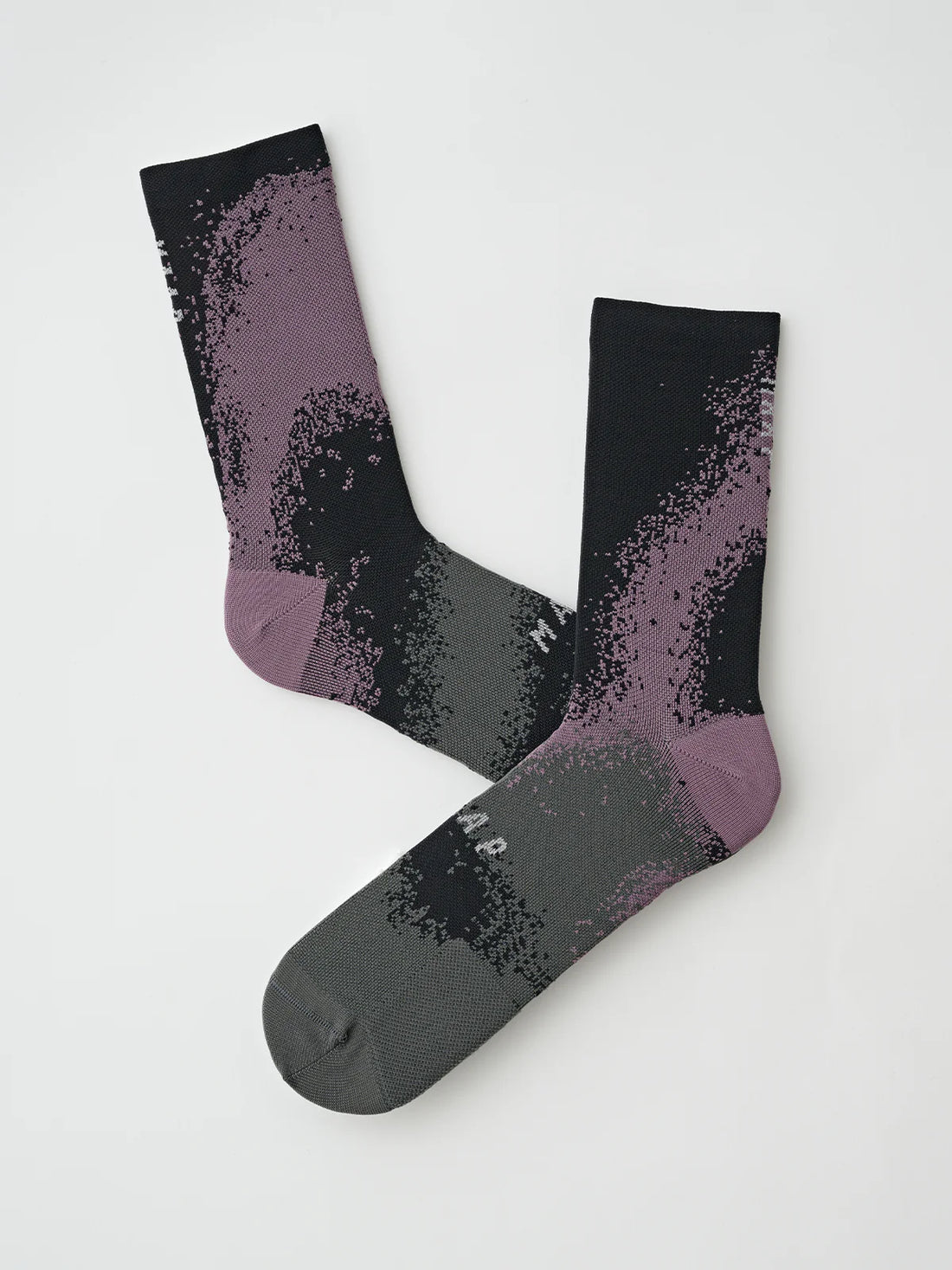 Blurred Out Sock - Black Mix