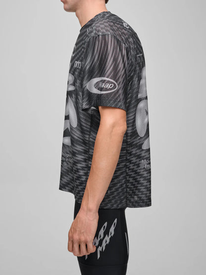 SPECTRUM AIR MESH TEE - Carbon Black