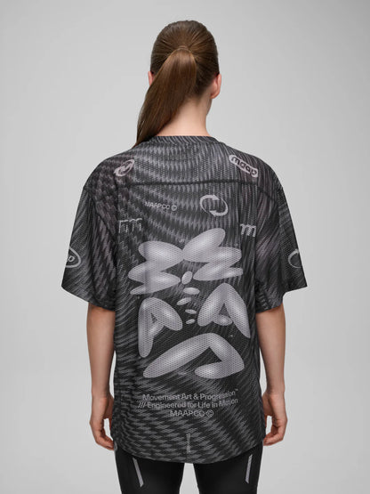 SPECTRUM AIR MESH TEE - Carbon Black