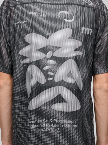 SPECTRUM AIR MESH TEE - Carbon Black