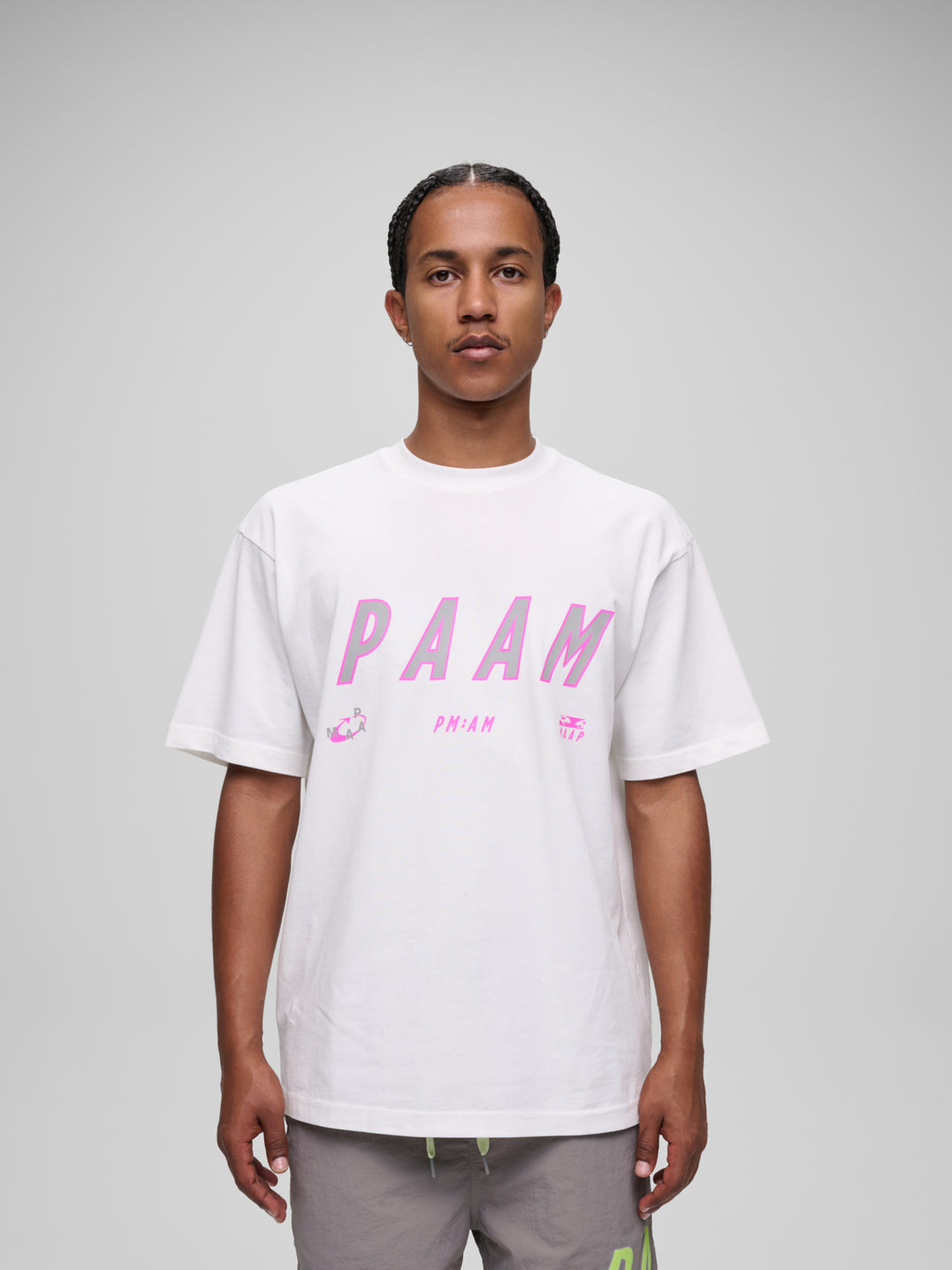MAAP X P.A.M. TEE - White/Violet Cosmos