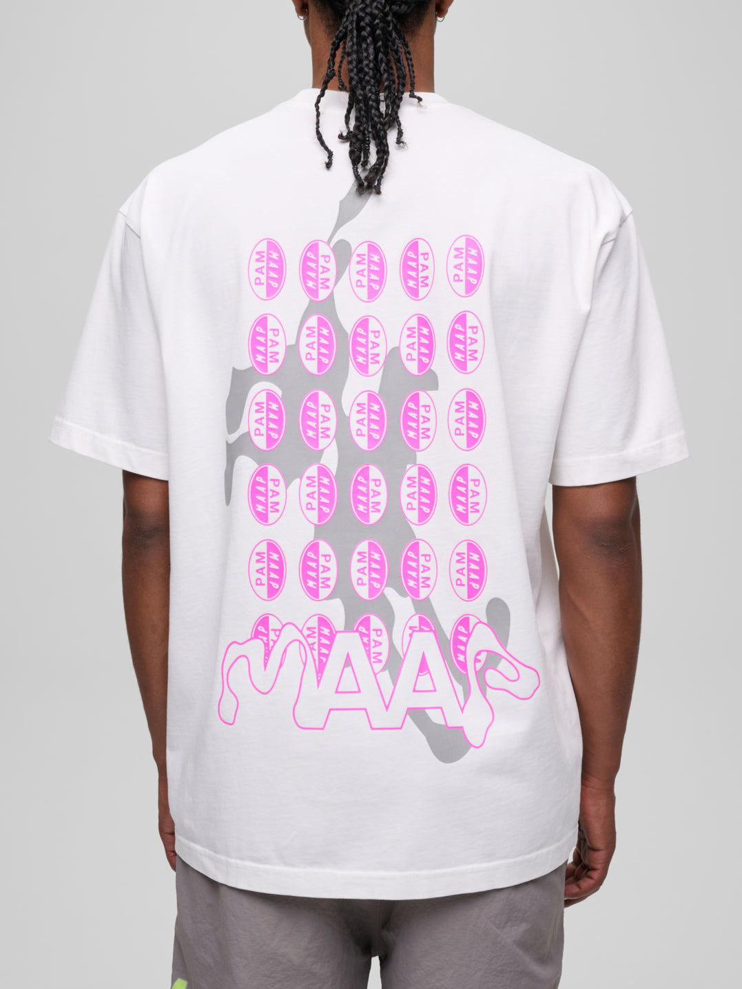 MAAP X P.A.M. TEE - White/Violet Cosmos