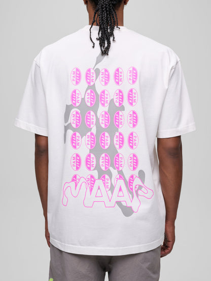 MAAP X P.A.M. TEE - White/Violet Cosmos