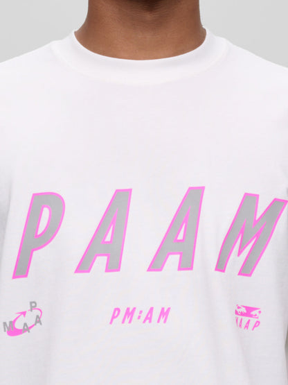 MAAP X P.A.M. TEE - White/Violet Cosmos