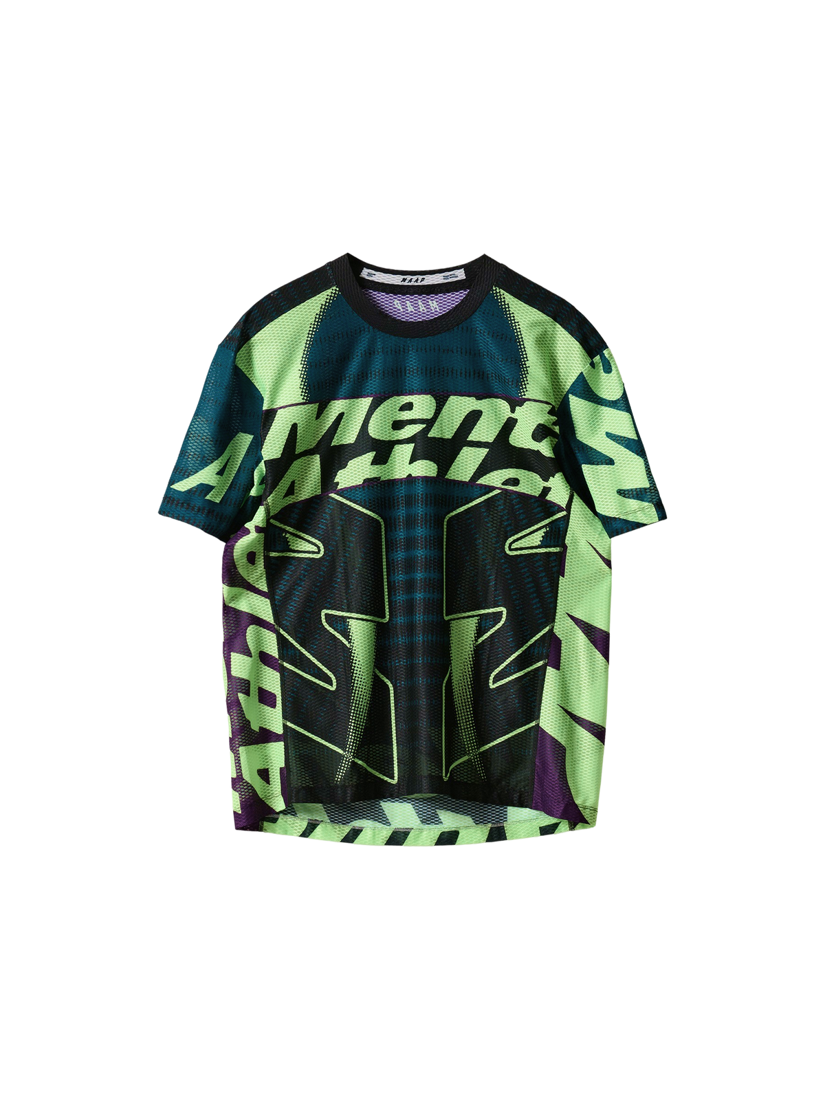 MAAP x Mental Athletic Mesh SS Tee - Black/Acid Lime