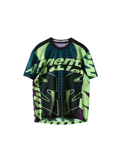 MAAP x Mental Athletic Mesh SS Tee - Black/Acid Lime