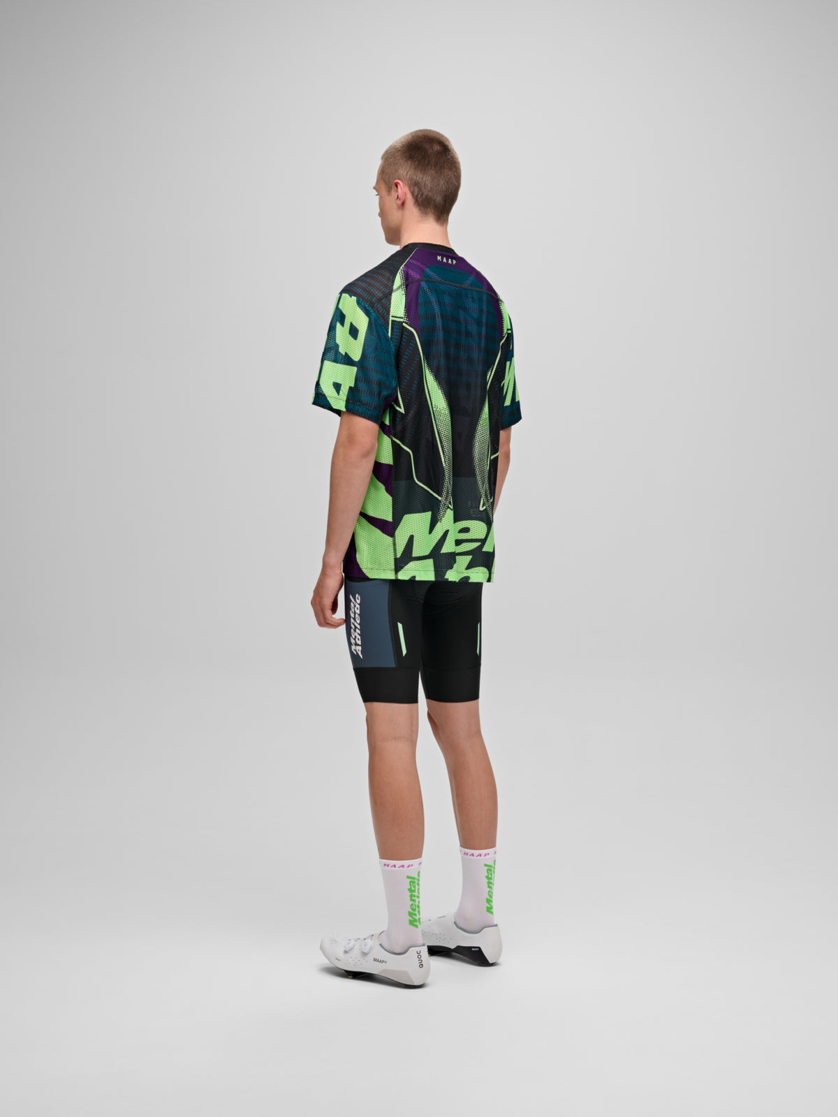 MAAP x Mental Athletic Mesh SS Tee - Black/Acid Lime
