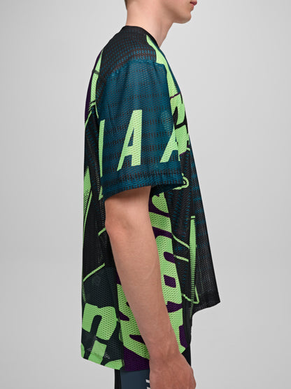 MAAP x Mental Athletic Mesh SS Tee - Black/Acid Lime