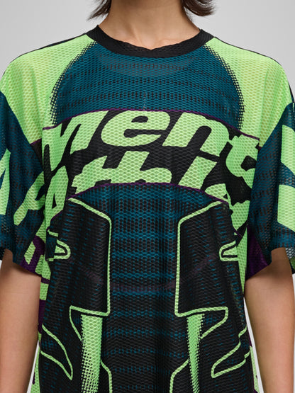 MAAP x Mental Athletic Mesh SS Tee - Black/Acid Lime