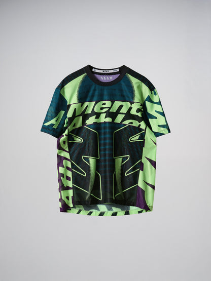 MAAP x Mental Athletic Mesh SS Tee - Black/Acid Lime