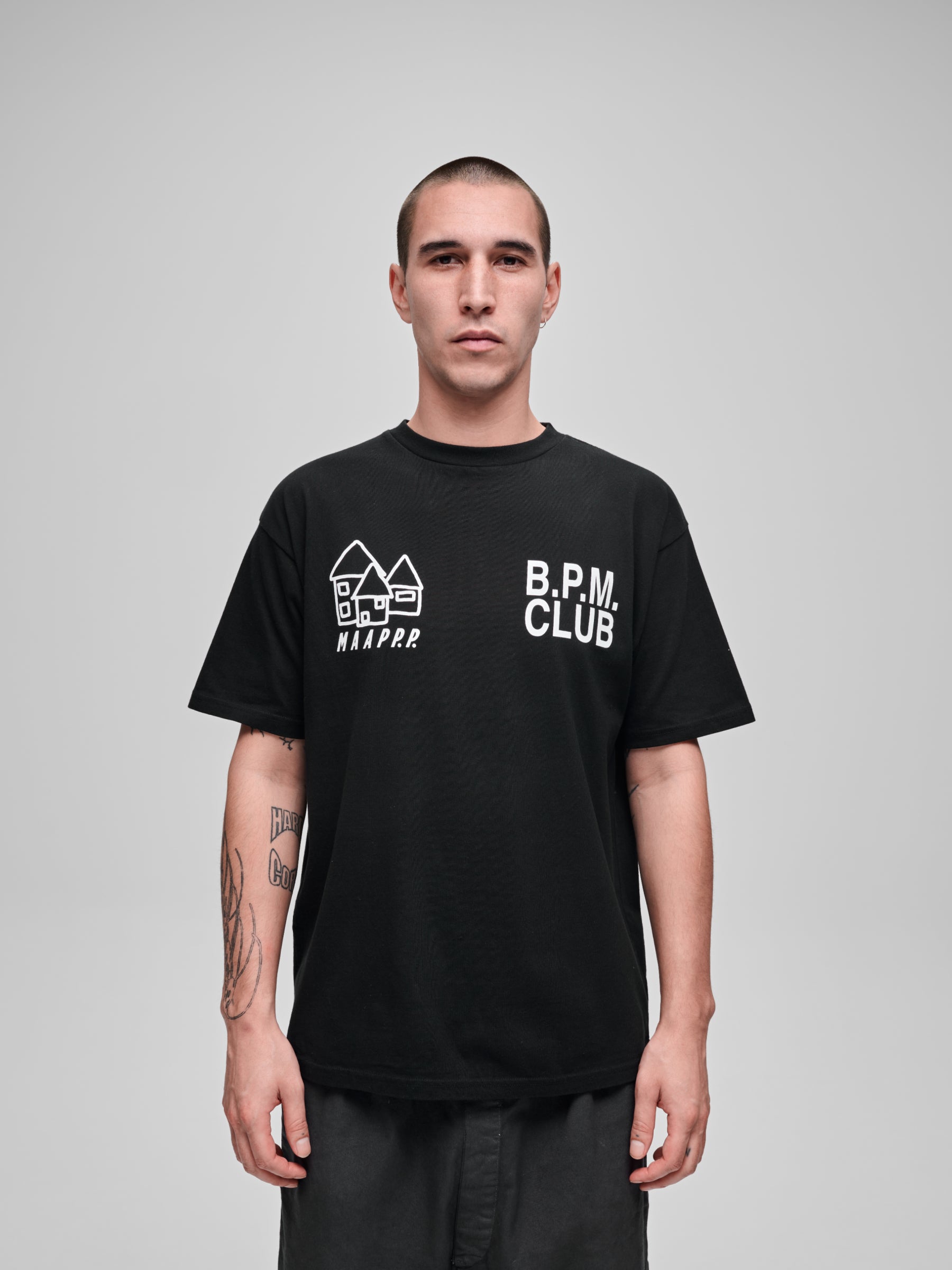 PUBLIC POSSESSION X MAAP SS TEE - Black