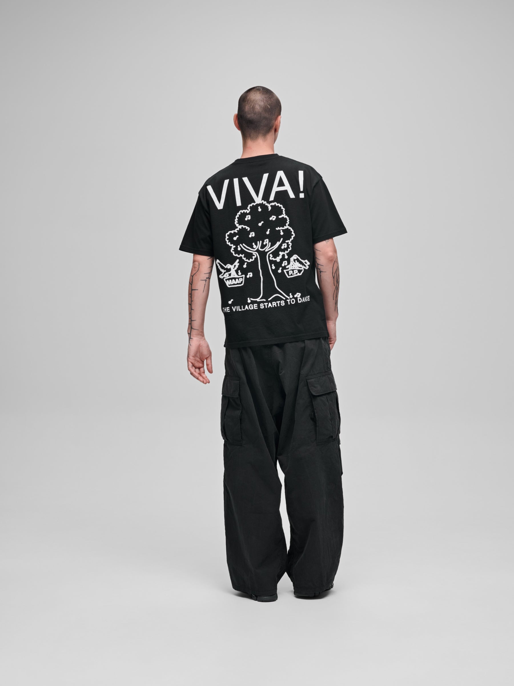 PUBLIC POSSESSION X MAAP SS TEE - Black