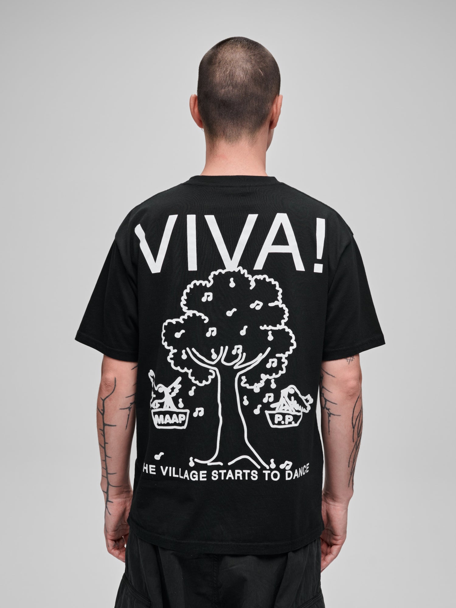 PUBLIC POSSESSION X MAAP SS TEE - Black