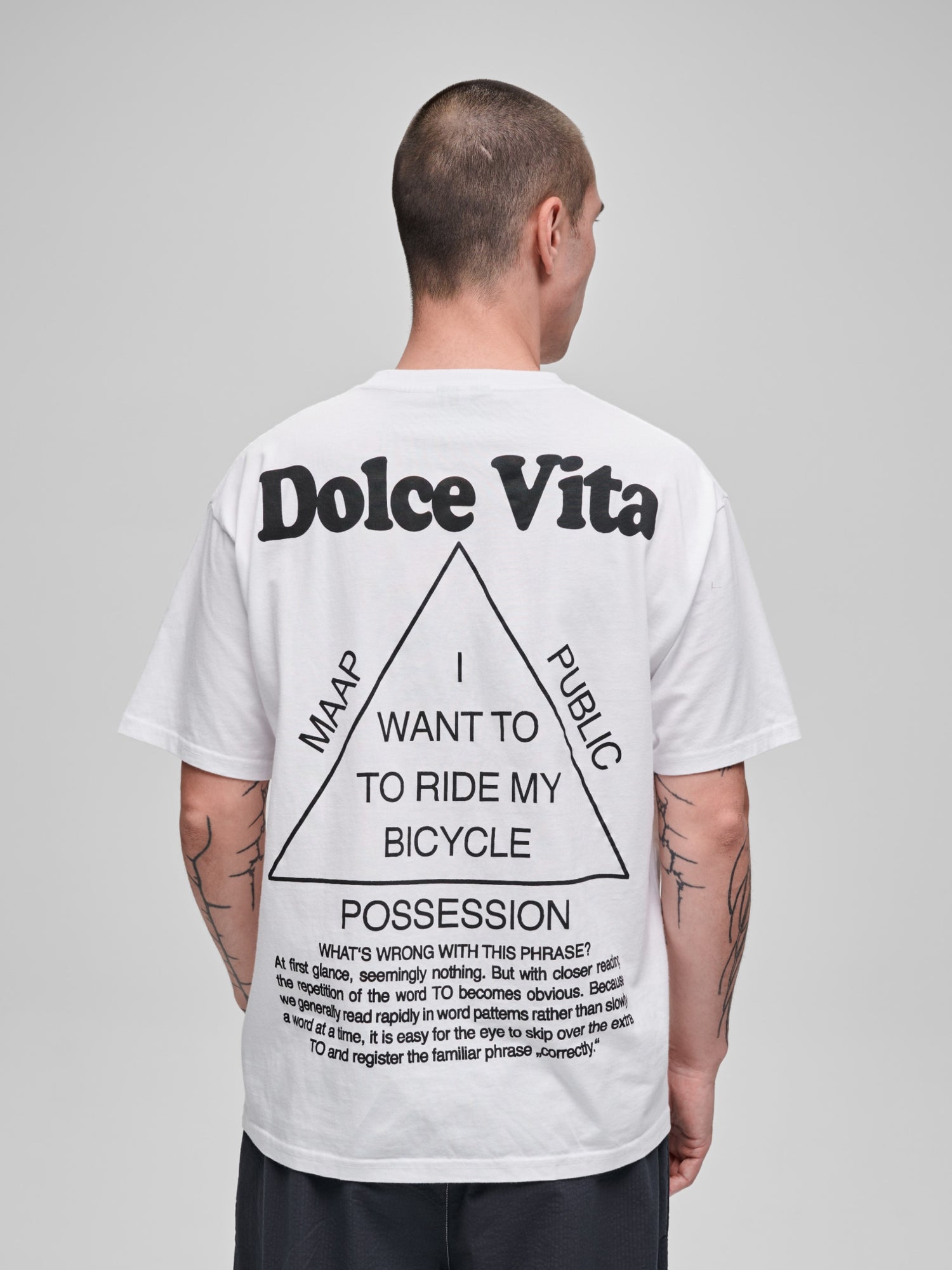 PUBLIC POSSESSION X MAAP SS TEE - White