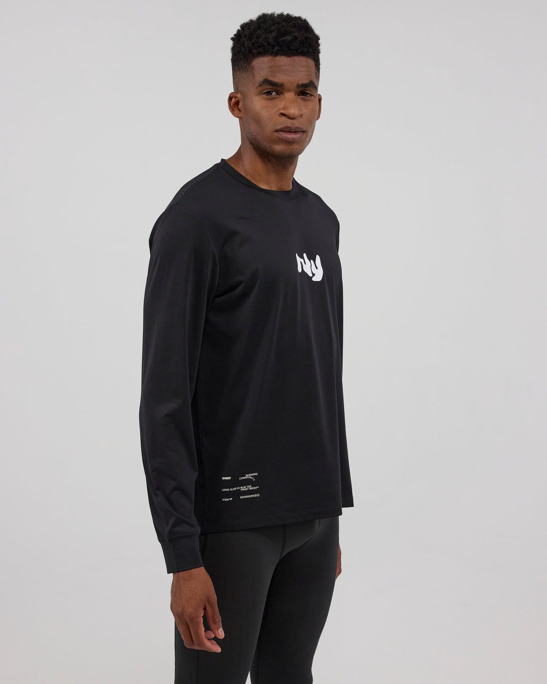 NanoMesh™ Abstract Floral Long Sleeve - Black