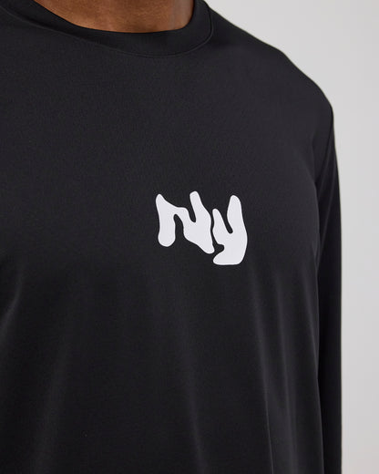 NanoMesh™ Abstract Floral Long Sleeve - Black
