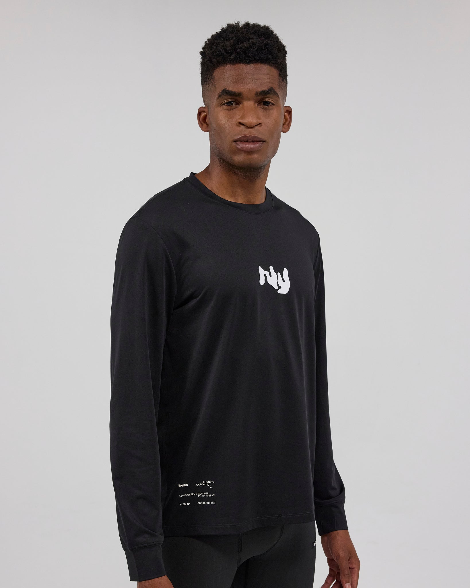 NanoMesh™ Abstract Floral Long Sleeve - Black