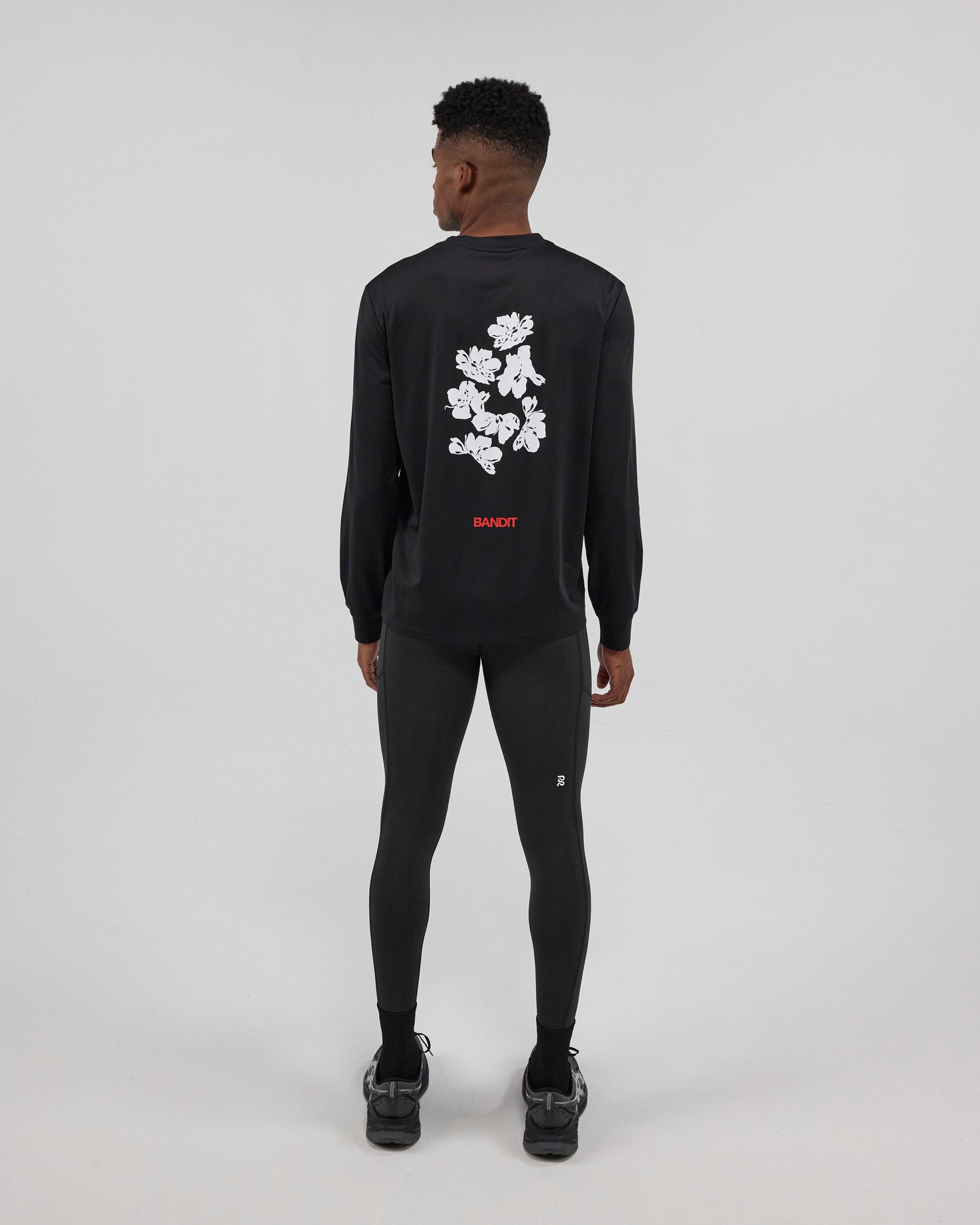 NanoMesh™ Abstract Floral Long Sleeve - Black