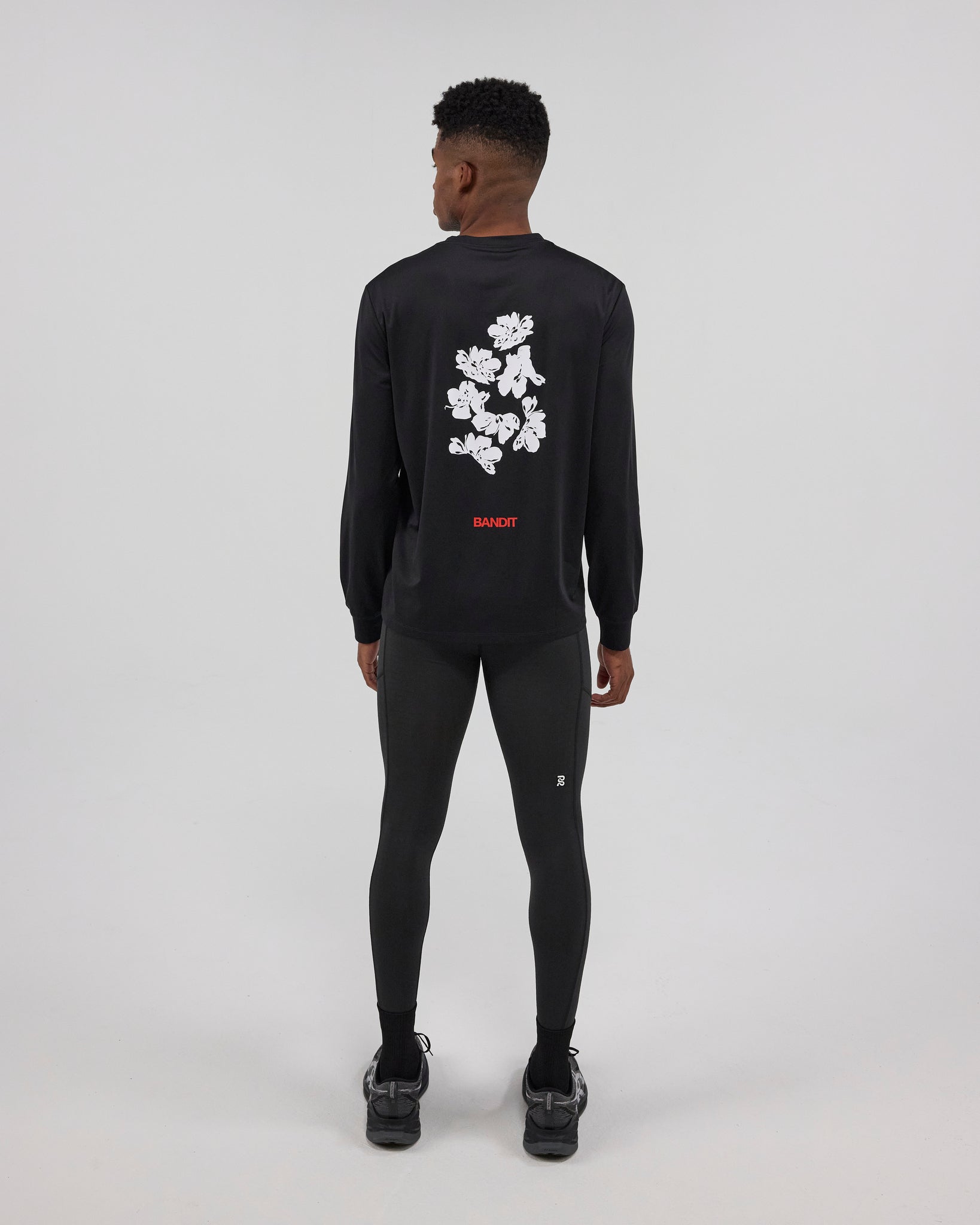 NanoMesh™ Abstract Floral Long Sleeve - Black