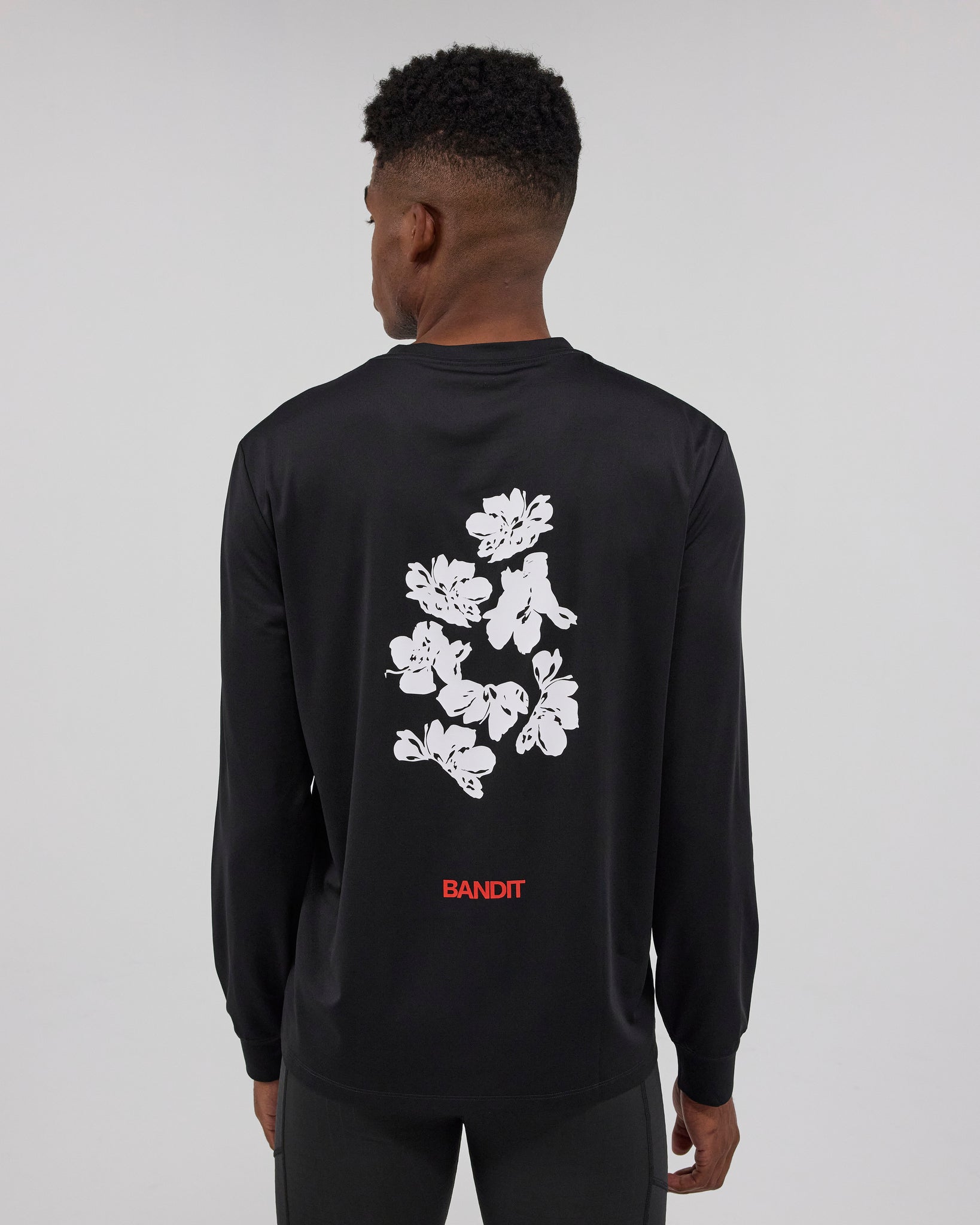 NanoMesh™ Abstract Floral Long Sleeve - Black