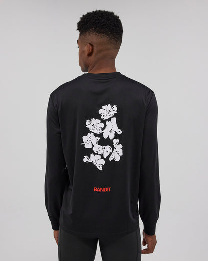 NanoMesh™ Abstract Floral Long Sleeve - Black