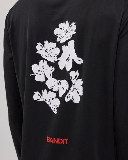 NanoMesh™ Abstract Floral Long Sleeve - Black