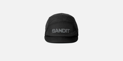 Nylon HumoFit™ Run Hat with Sunglasses Holder - Black - OS