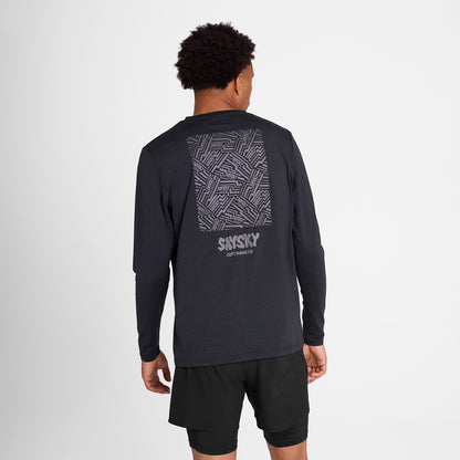 Reflective Logo Pace Long Sleeve - Black