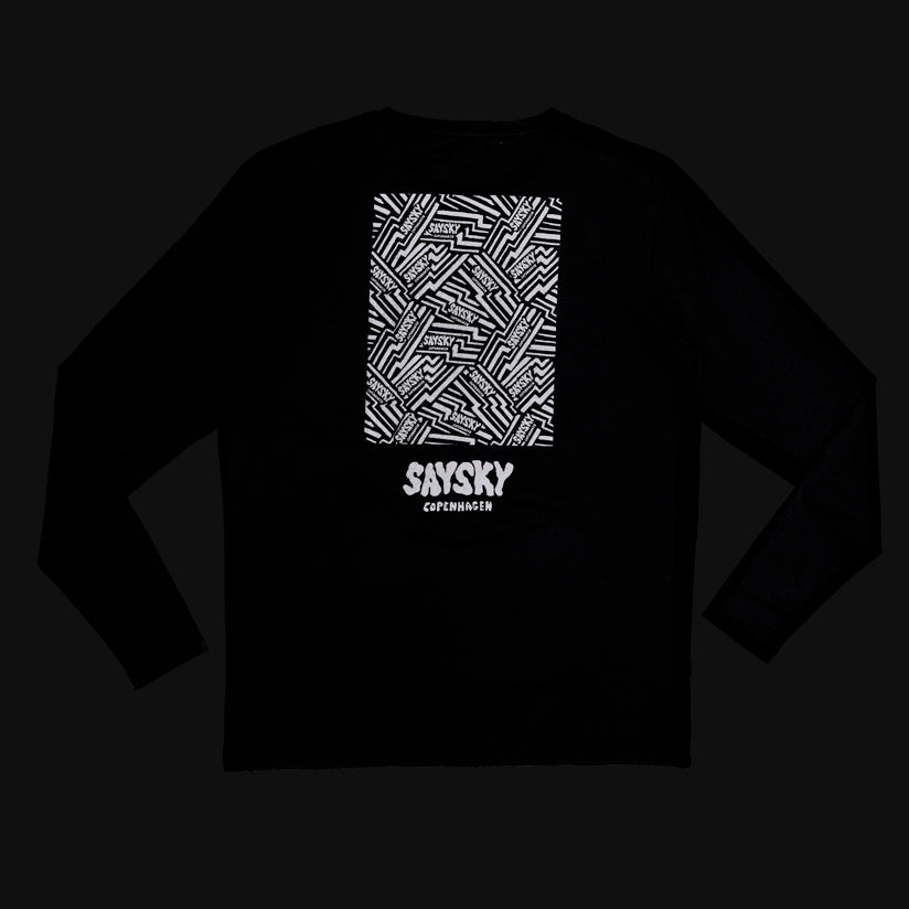 Reflective Logo Pace Long Sleeve - Black