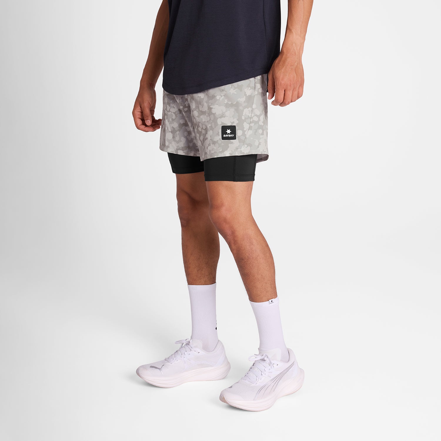 Camo Pace 2 in 1 Shorts 5&