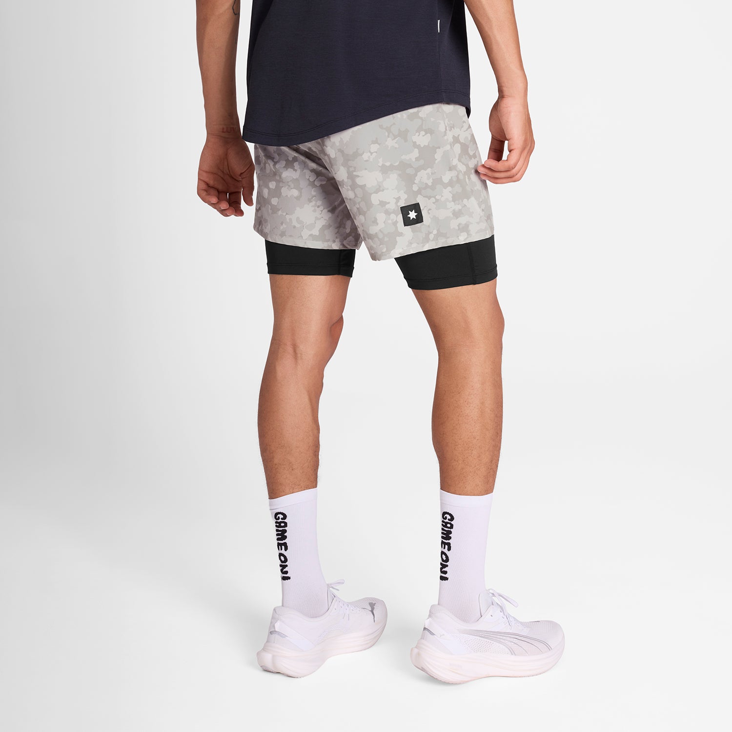 Camo Pace 2 in 1 Shorts 5&