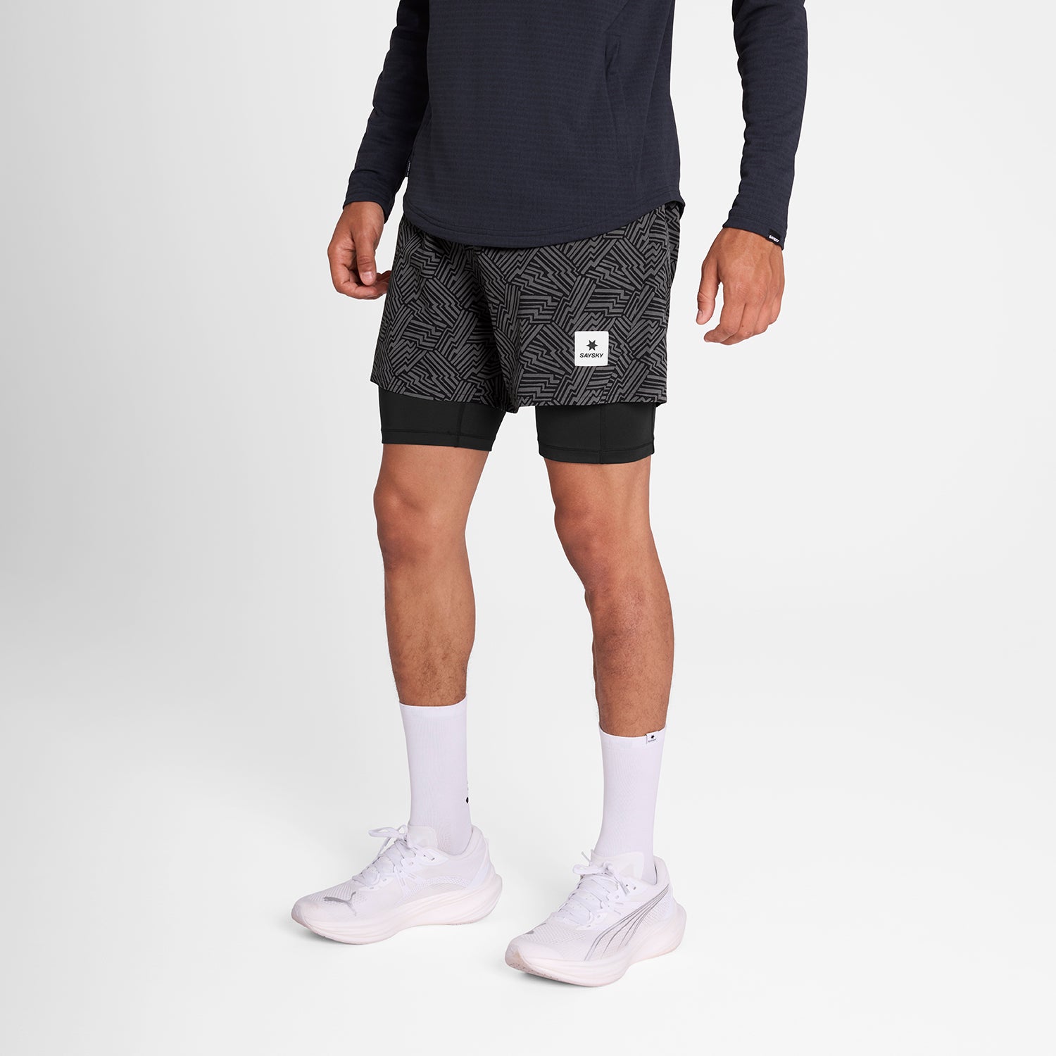 Reflective Pace 2 in 1 Shorts 5&