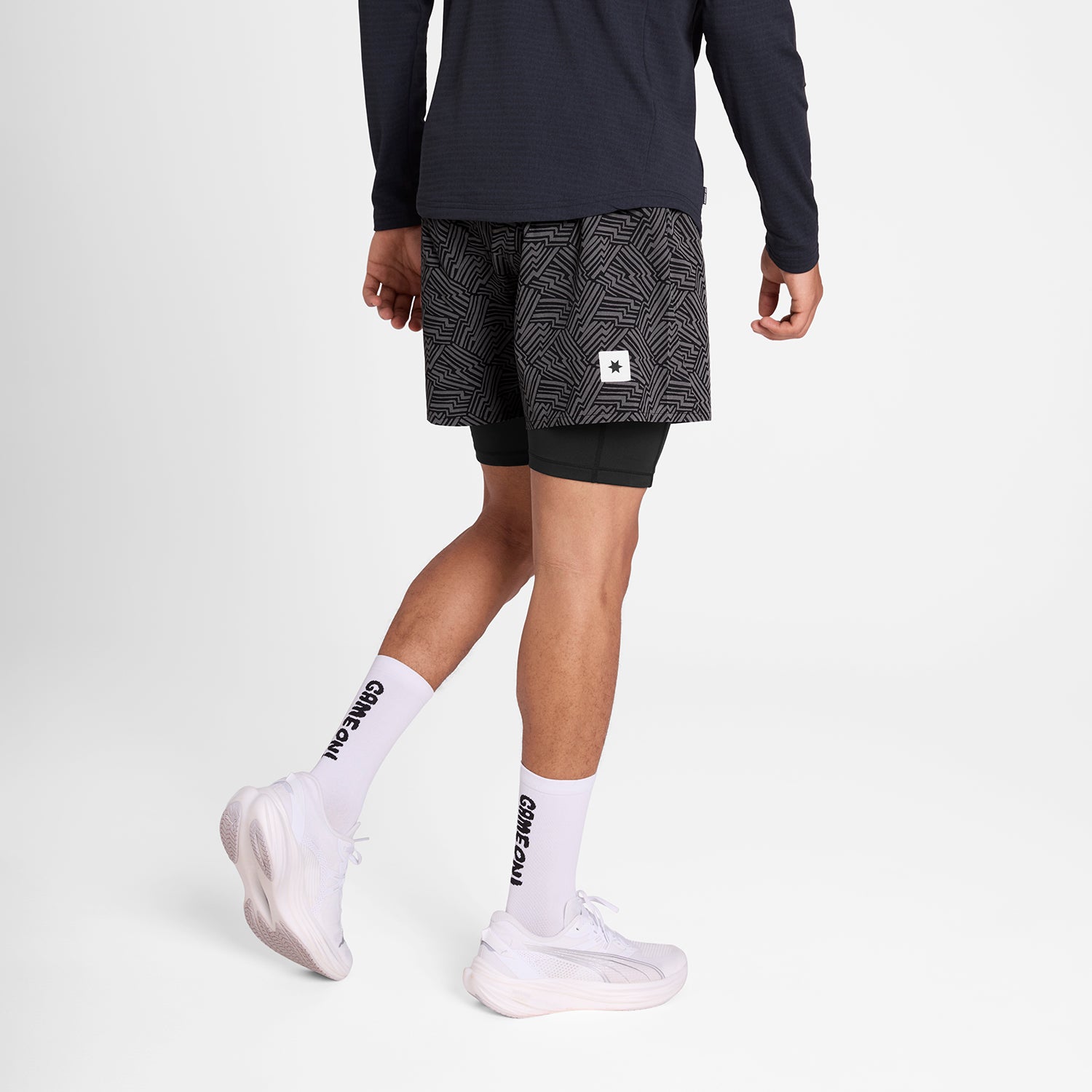 Reflective Pace 2 in 1 Shorts 5&