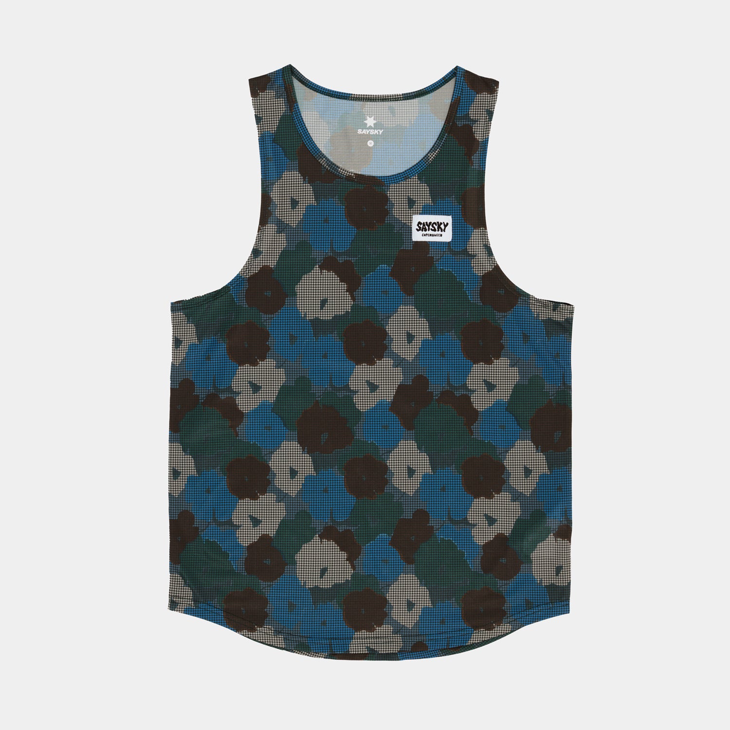 Flower Combat Singlet - Blue