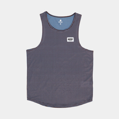 Houndstooth Combat Singlet - Blue